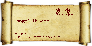 Mangol Ninett névjegykártya
